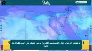 توقعات الأرصاد: حرارة أغسطس أقل من يوليو، تعرف على المناطق الأكثر تأثراً!